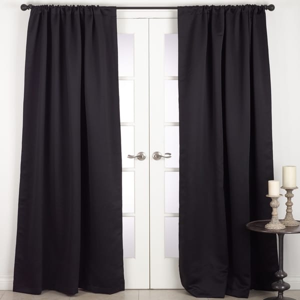Shop Solid Rod Pocket Blackout Window Curtain Panel Ships To