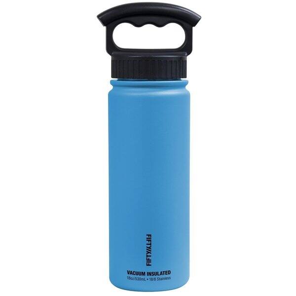 JoyJolt Vacuum Insulated Water Bottle with Flip Lid & Sport Straw Lid