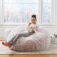 Lachlan Faux Furry Bean Bag by Christopher Knight Home - Thumbnail 0