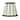 3x5x4.5 Eggshell with Black Chandelier Clip-On Lampshade