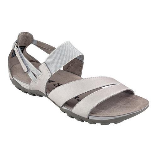 light grey flat sandals