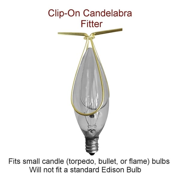 lamp shade light bulb clip