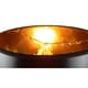 preview thumbnail 2 of 1, 13x16x11 Black Parchment Gold-Lined Floor Lampshade