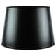 preview thumbnail 1 of 1, 13x16x11 Black Parchment Gold-Lined Floor Lampshade