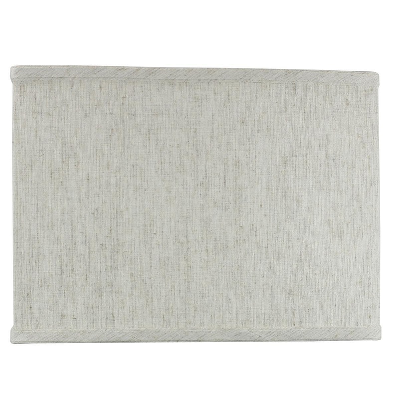 Rectangular Drum Lampshade (6.5x12) (6.5x12) x 9 Textured Oatmeal