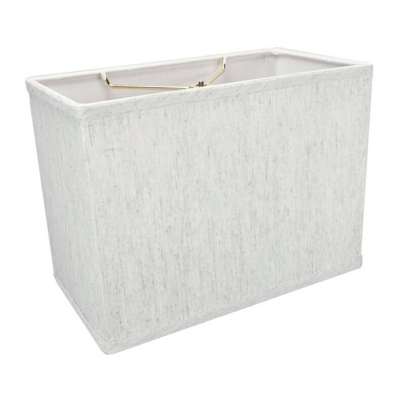 Rectangular Drum Lampshade (6.5x12) (6.5x12) x 9 Textured Oatmeal