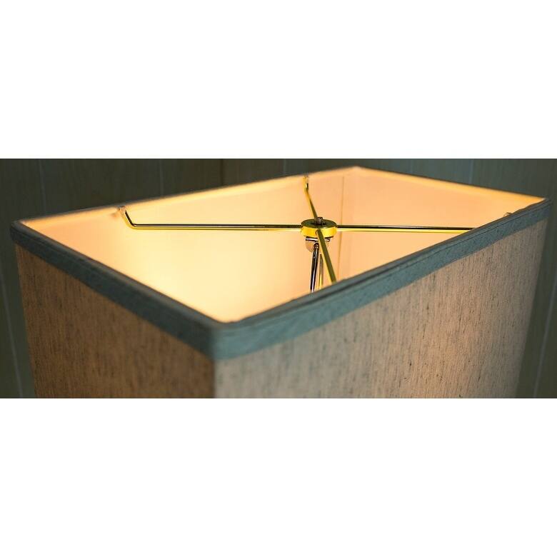 Rectangular Drum Lampshade (6.5x12) (6.5x12) x 9 Textured Oatmeal