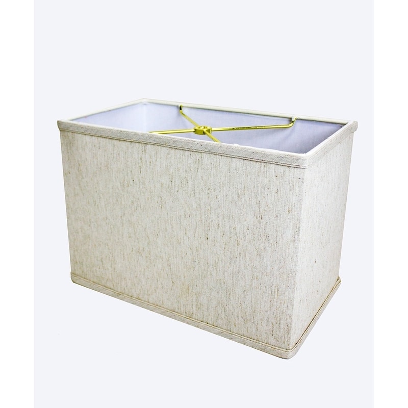 Rectangular Drum Lampshade (6.5x12) (6.5x12) x 9 Textured Oatmeal