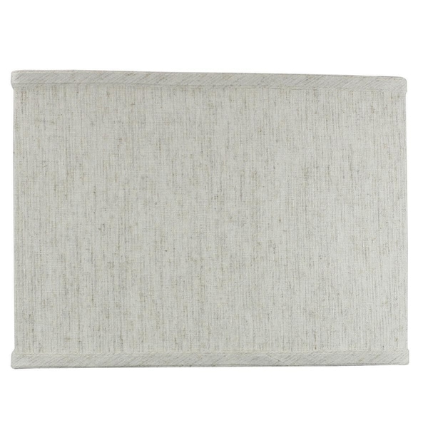 Rectangular Drum Lampshade (6.5x12) (6.5x12) x 9 Textured Oatmeal