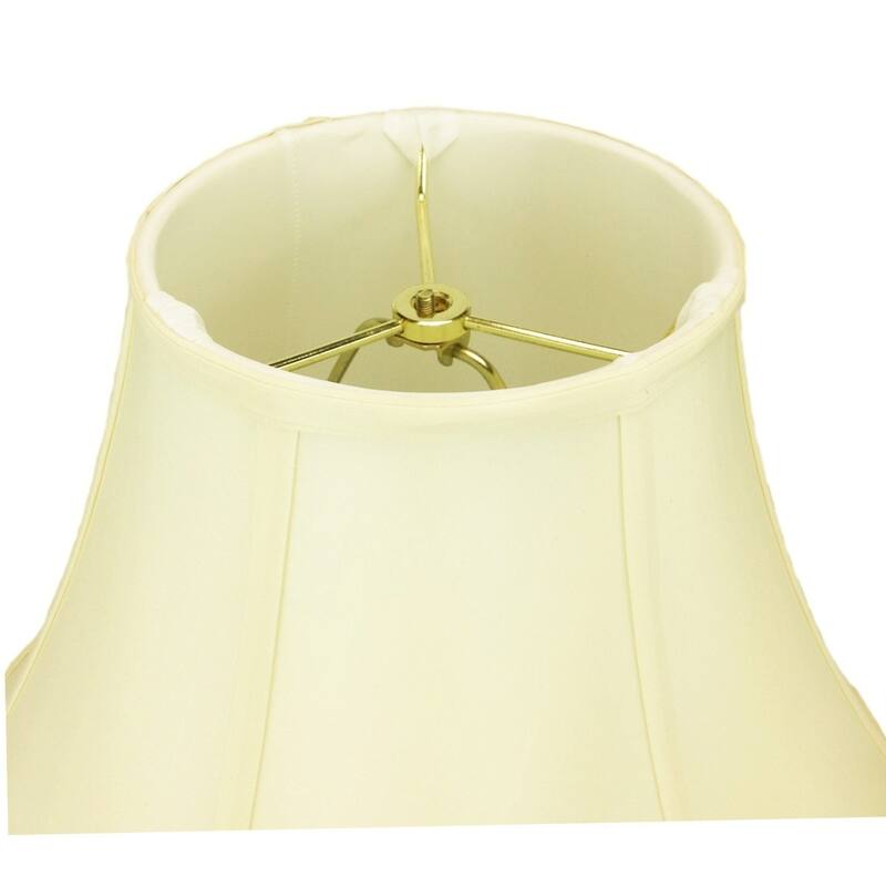 8x17x12 Egg Shell Shantung Lamp Shade with White liner