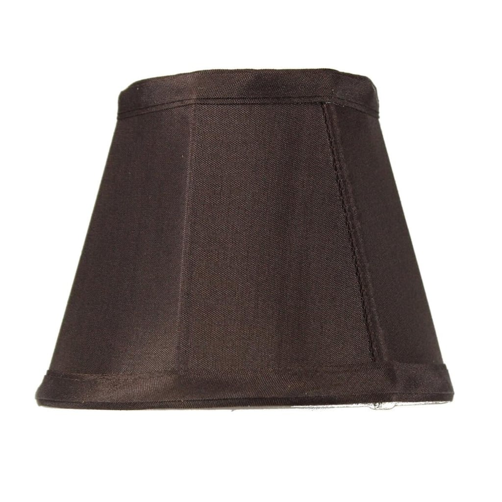 3x5x4 Chandelier Chocolate Bavarian Fabric Clip-On Lampshade