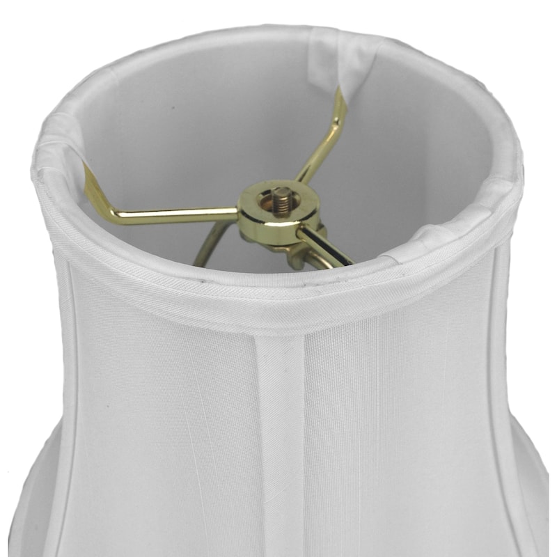 5x10x8.5 White Bell Shantung Shade