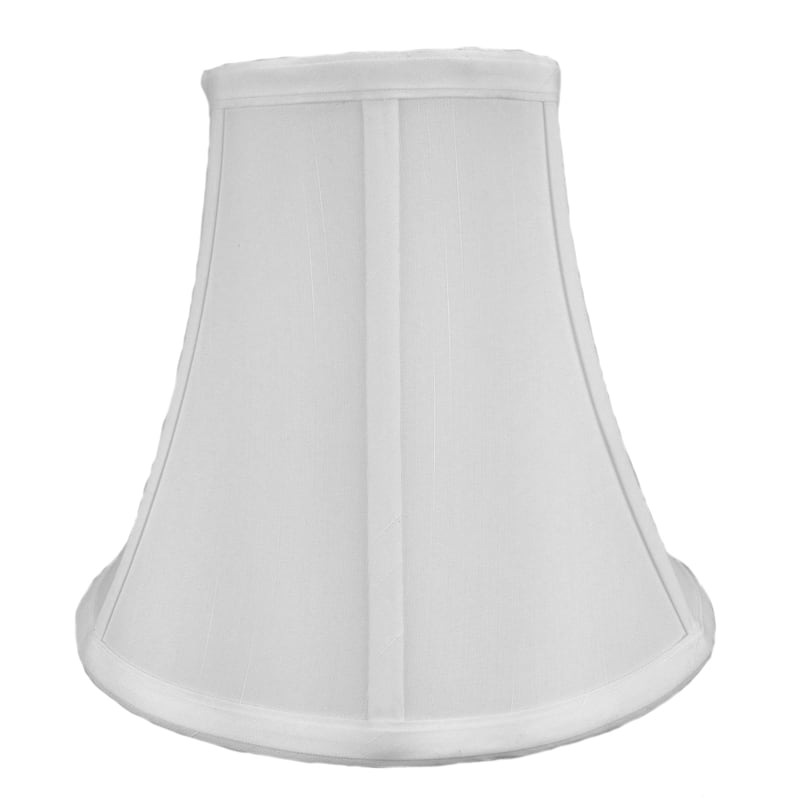 5x10x8.5 White Bell Shantung Shade