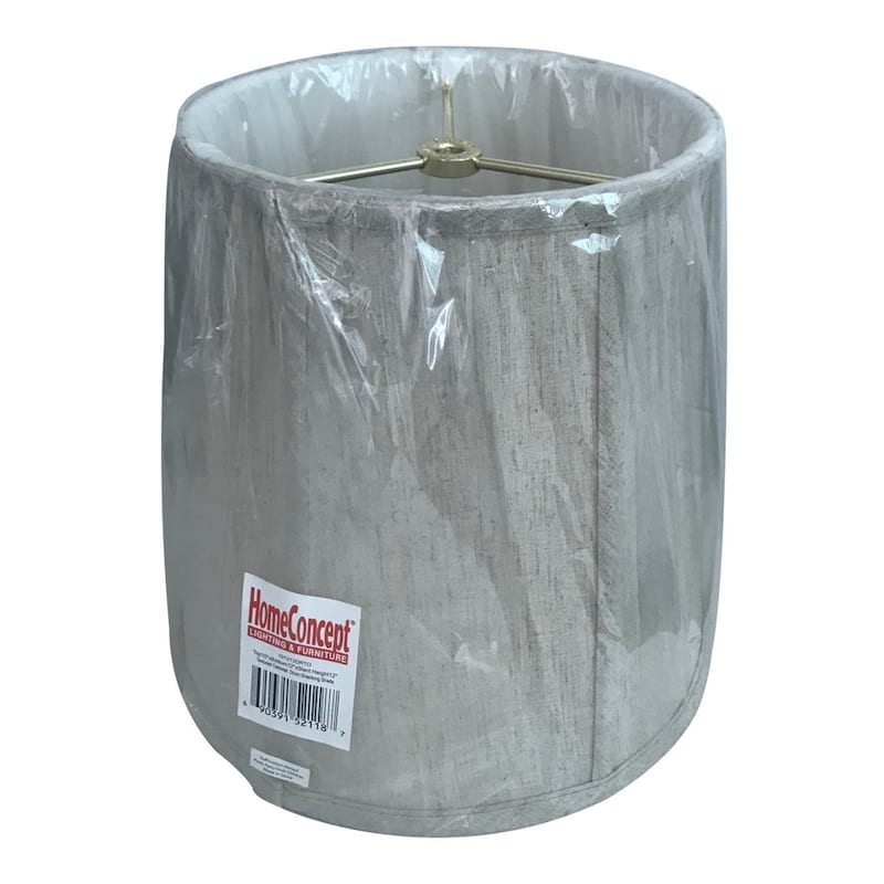 Textured Oatmeal Drum Shantung Shade