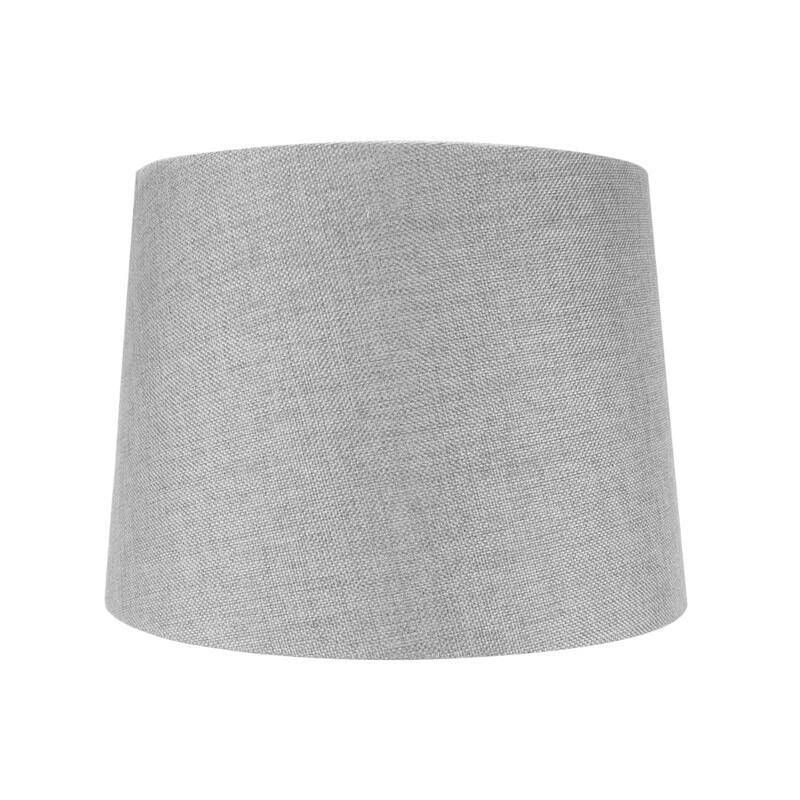 12x14x10 Hardback Drum Lamp Shade Granite Grey - N/A
