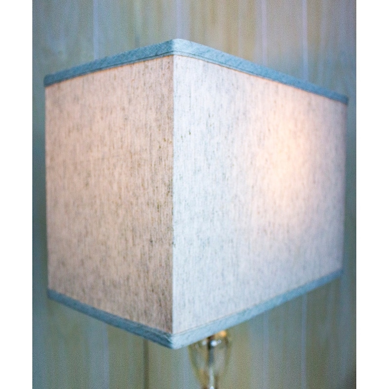 Rectangular Drum Lampshade (10x16) (10x16) x 11 Textured Oatmeal
