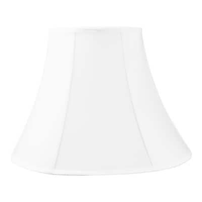 9x18x13.5 White Bell Shantung Lampshade