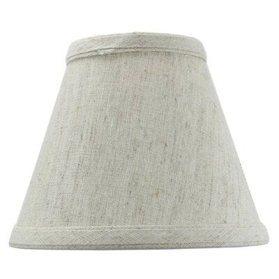 Textured Oatmeal Chandelier Lamp Shade -