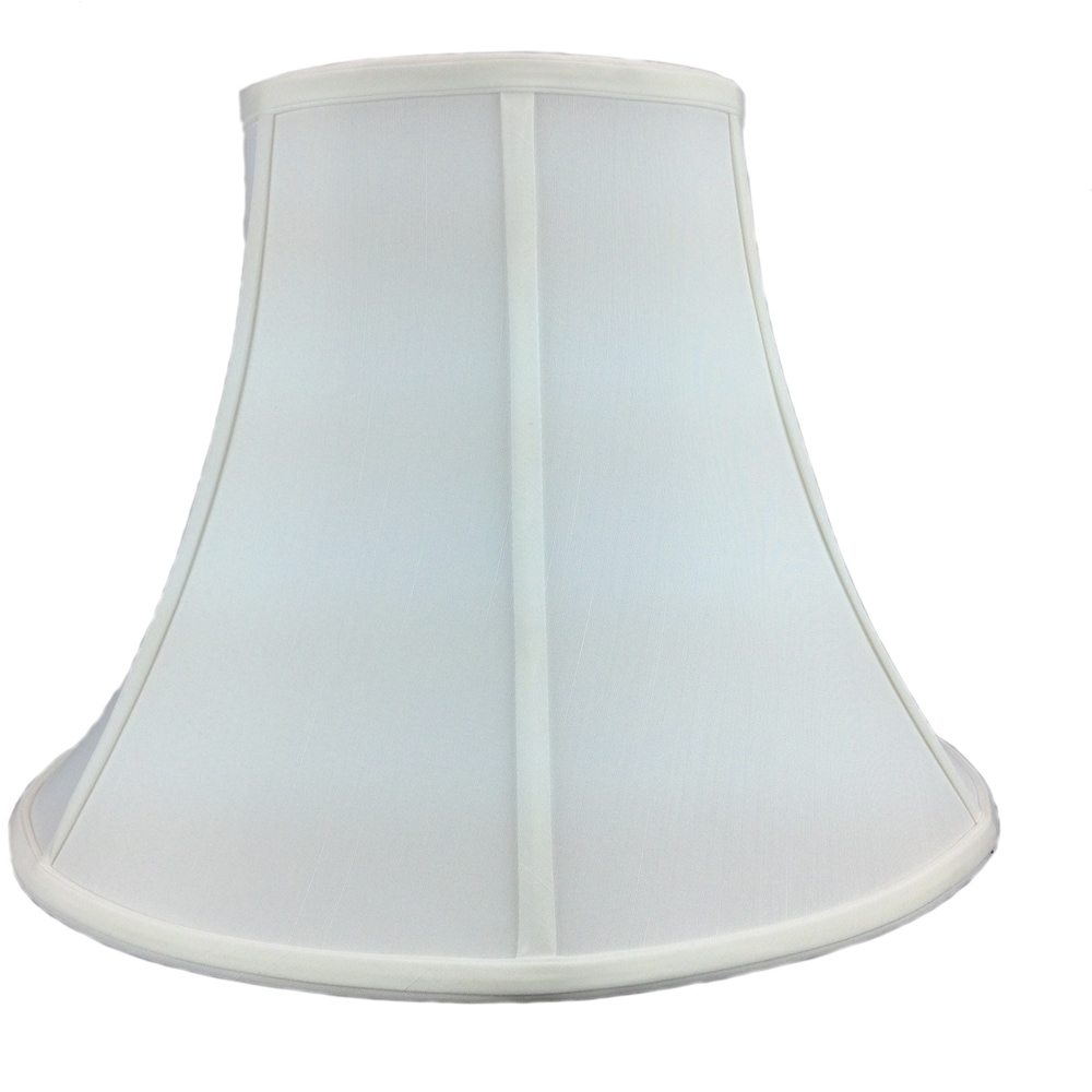 Ecru Silk Bell Shaped Lamp Shades - a Pair