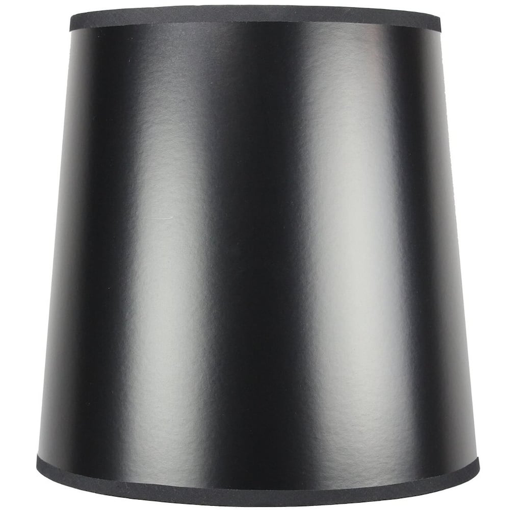 10x12x12 Black Parchment Gold-Lined Drum Lampshade