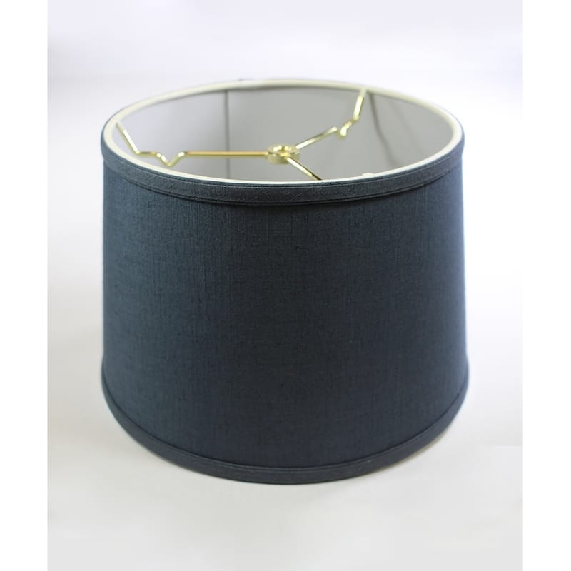 Hardback Shallow Drum Lamp Shade 10x12x8 Textured Slate