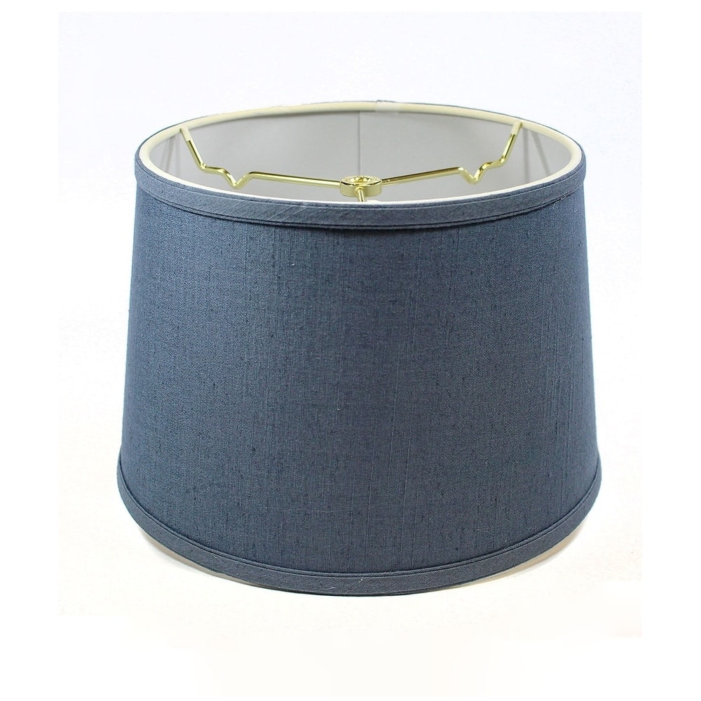 Hardback Shallow Drum Lamp Shade 10x12x8 Textured Slate