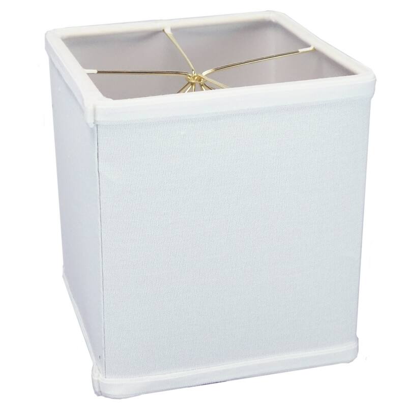 Rectangular Drum Lampshade (6x6) (6x6) x 7 White - N/A