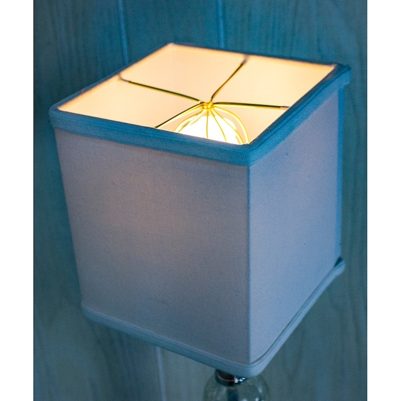 Rectangular Drum Lampshade (6x6) (6x6) x 7 White