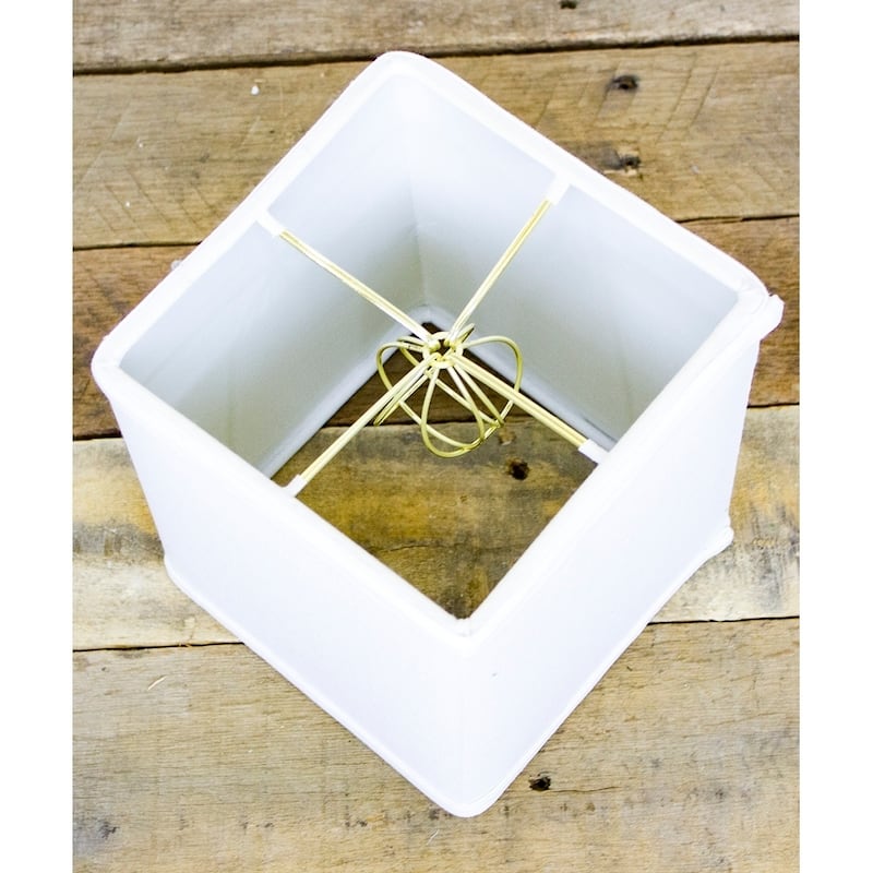 Rectangular Drum Lampshade (6x6) (6x6) x 7 White