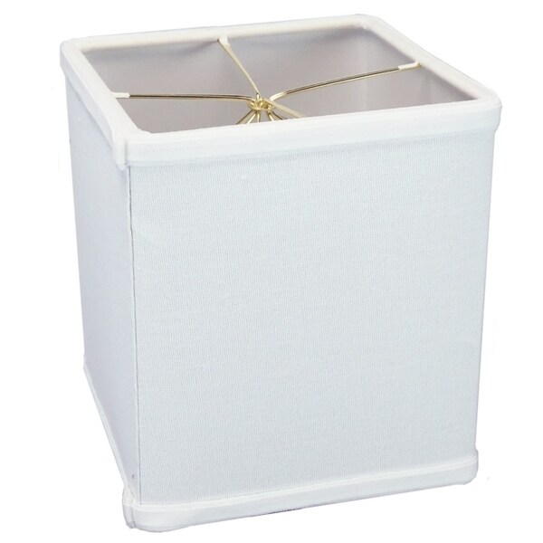 Rectangular Drum Lampshade (6x6) (6x6) x 7 White