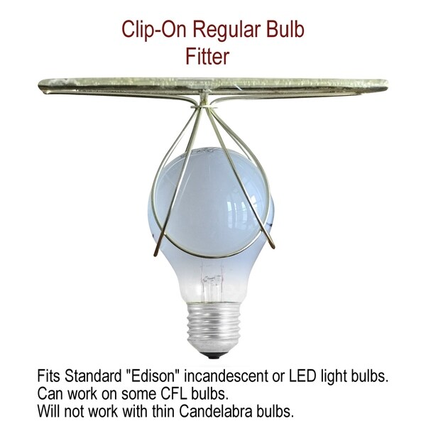 white clip on lamp shade
