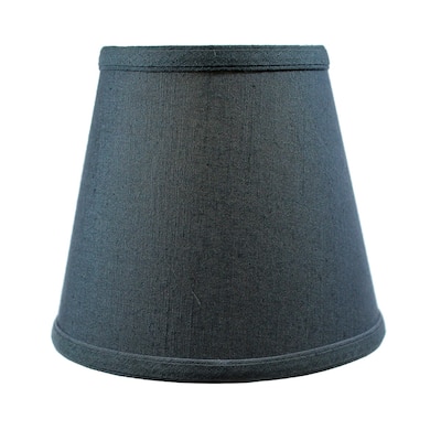 5x8x7 Textured Slate Blue Hard Back Lampshade with Gold Lining-Edison Clip On