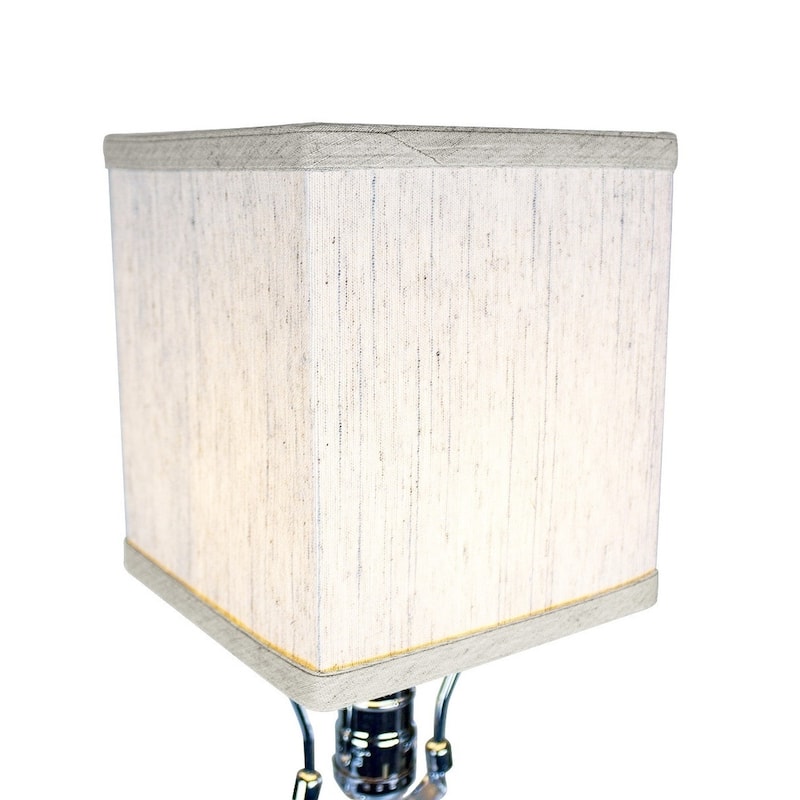 Rectangular Drum Lampshade (6x6) (6x6) x 7 Textured Oatmeal