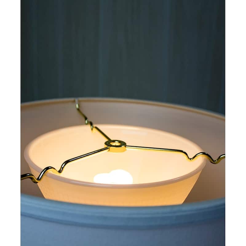 14x14x10 Drum Lamp Shade Premium White Linen