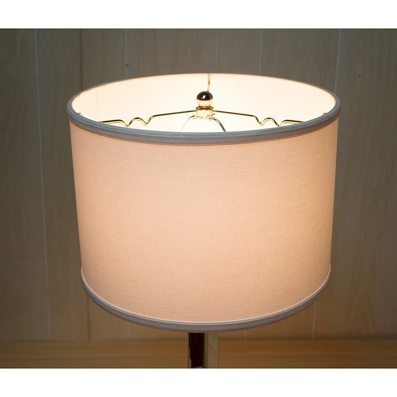 14x14x10 Drum Lamp Shade Premium White Linen