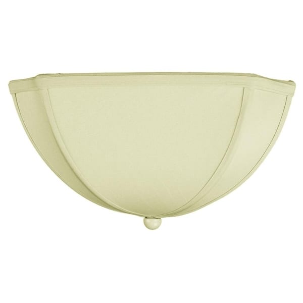 11x11x5 Deluxe Clip On Ceiling Lampshade Eggshell Shantung Ceiling Lampshade Eggshell Shantung