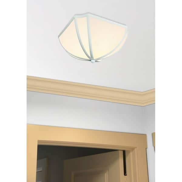 Shop 11x11x5 Deluxe Clip On Ceiling Lampshade Eggshell Shantung