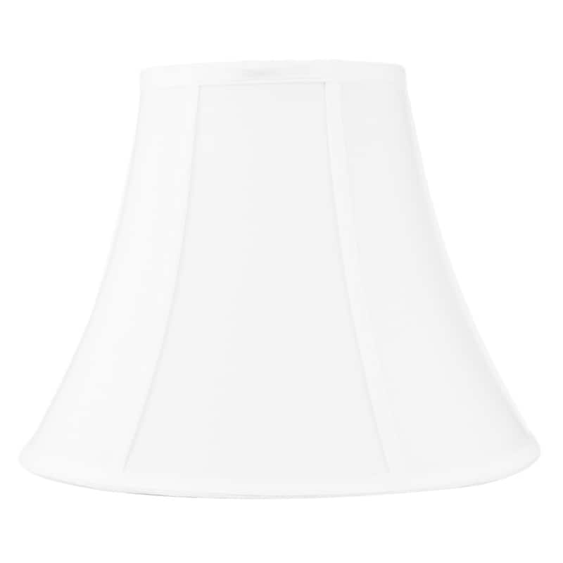 7x14x11 White Bell Shantung Lampshade