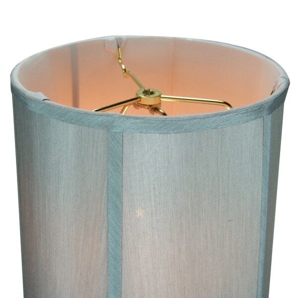 10x12x12 Bavarian Grey Shantung Fabric Drum Lampshade Free 10x12x12 Bavarian Grey Shantung Fabric Drum Lampshade