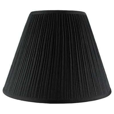 8x16x12 Empire Mushroom Pleat Hardback Black Fabric