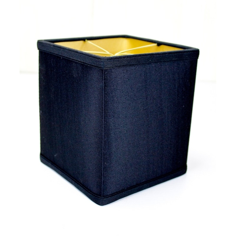 Rectangular Drum Lampshade (6x6) (6x6) x 7 Black