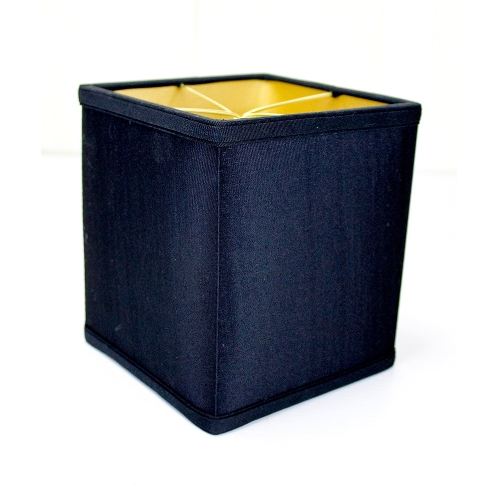 Rectangular Drum Lampshade (6x6) (6x6) x 7 Black