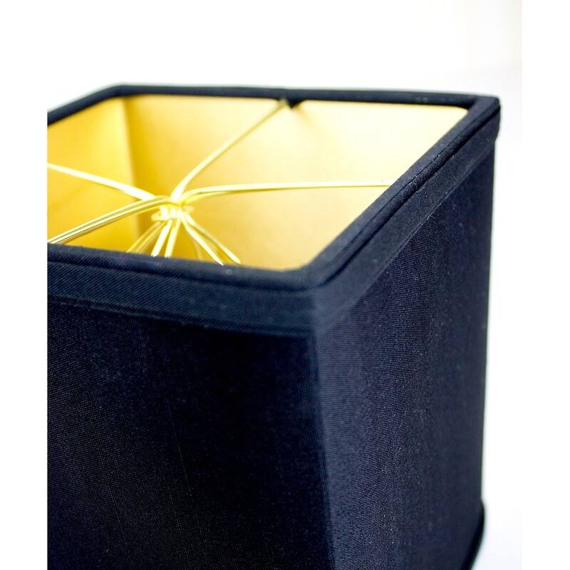 Rectangular Drum Lampshade (6x6) (6x6) x 7 Black