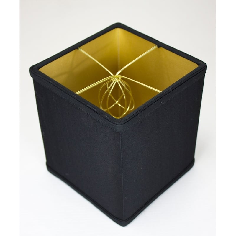 Rectangular Drum Lampshade (6x6) (6x6) x 7 Black