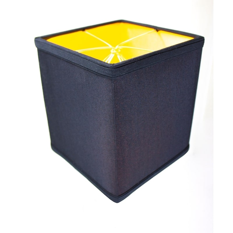 Rectangular Drum Lampshade (6x6) (6x6) x 7 Black