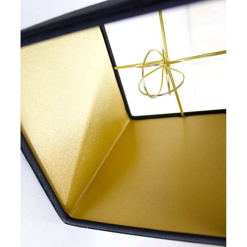 Rectangular Drum Lampshade (6x6) (6x6) x 7 Black