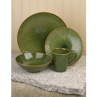 Gibson Lotus Leaf Dinnerware Set - Bed Bath & Beyond - 1843570