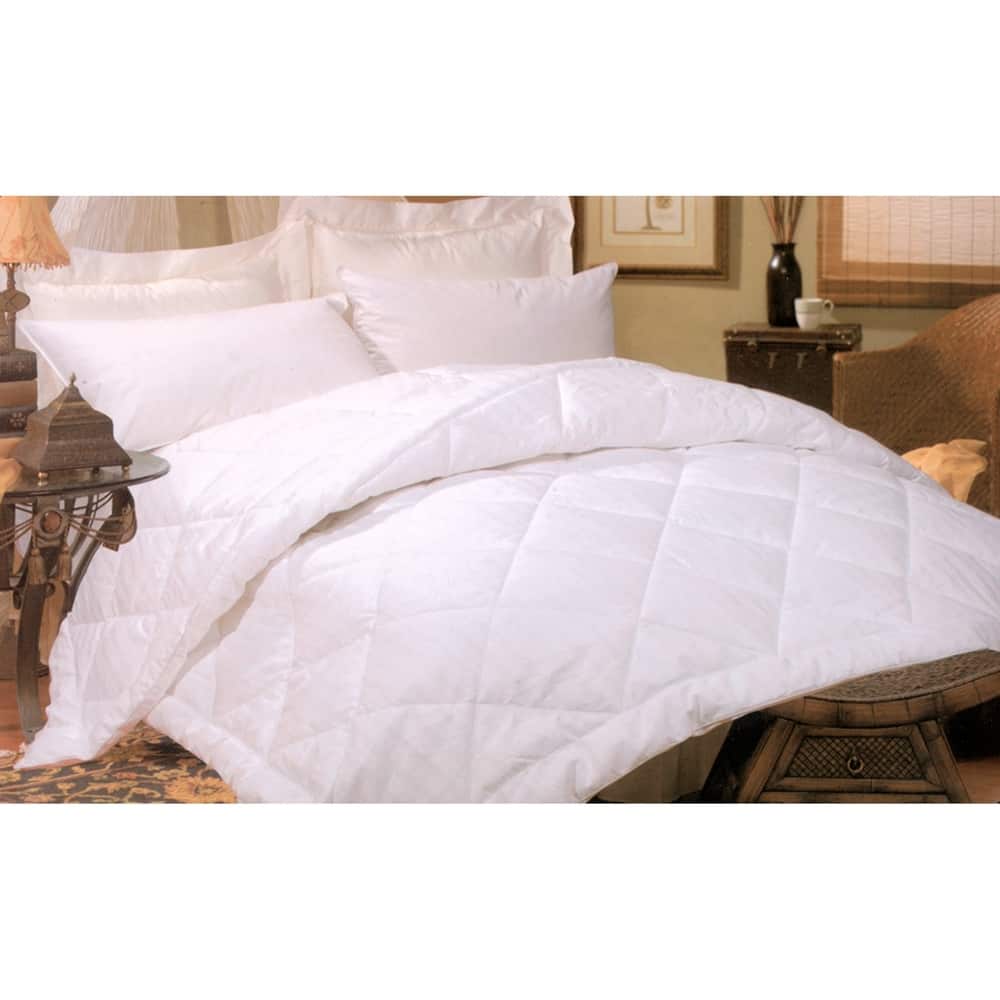 Silk-filled Damask Stripe 260 Thread Count Comforter