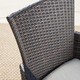 preview thumbnail 7 of 14, Dion Outdoor 7-piece Rectangular Wicker Aluminum Dining Set with Cushions by Christopher Knight Home