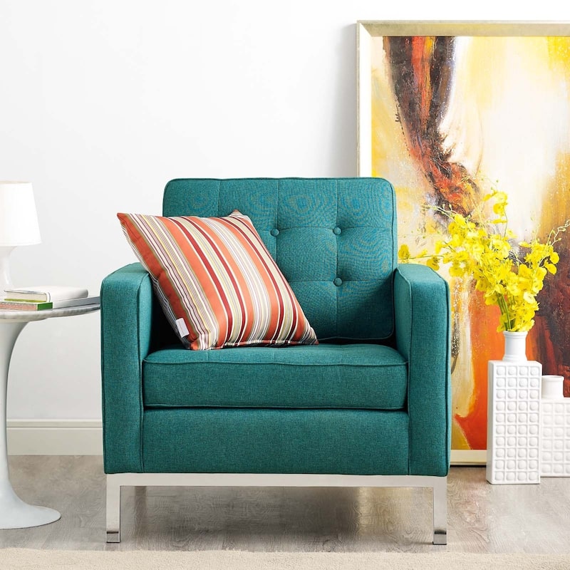 Loft Upholstered Fabric Armchair